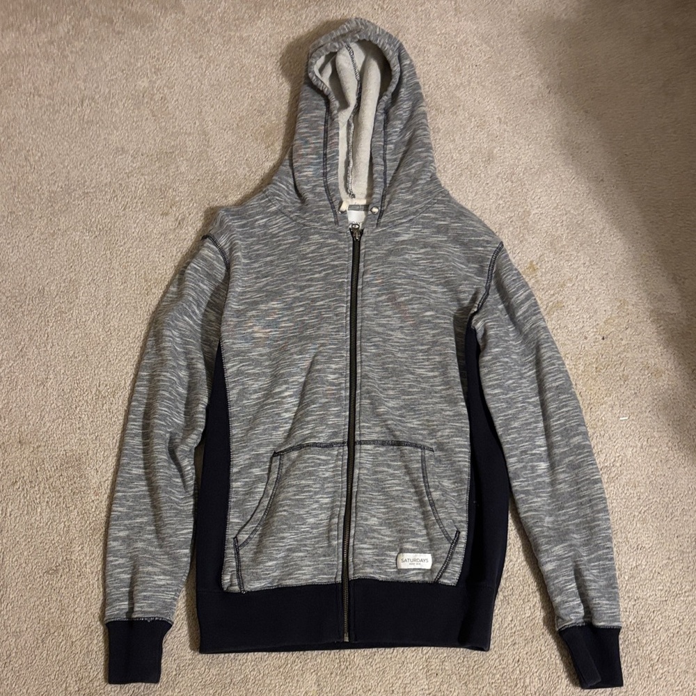 Saturdays New York City Black and Gray Hoodie
